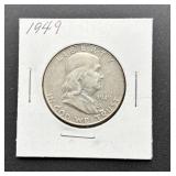 1949 Franklin Half Dollar Coin