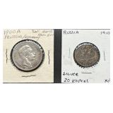 Prussia and Russia Silver Coins