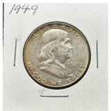 1949 Franklin Half Dollar Coin