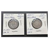 1917-S and 1918-S Philippines Five Centavos