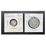 1936 South Africa and 1944 Switzerland Coins