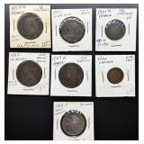 7pc Assorted Foreign Coins
