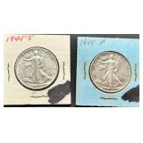 1940s Half Dollars in Holders