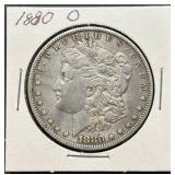 1880-O Morgan Silver Dollar in Holder