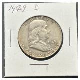 1949-D Franklin Half Dollar Coin