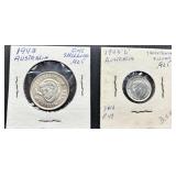 1943 & 1943-D Australian Silver Coins