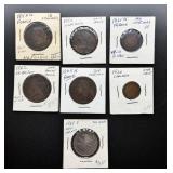 Vtg. World Coins, 7 Pieces