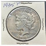 1935-P Liberty Peace Silver Dollar