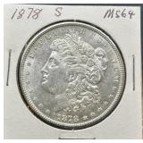 1878-S Morgan Silver Dollar