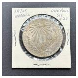 1934 Mexico One Peso Silver Coin