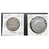 1966 Silver & 1957 Spanish Peseta Coins