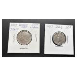 1919 and 1921 Circulated Italian Coins