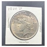 1924-P Peace Silver Dollar