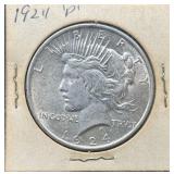 1924-P Peace Silver Dollar