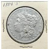 1884-S Morgan Silver Dollar in Holder