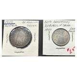 Coins: Austria 1809 & China 1960