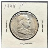 1948-P Franklin Half Dollar Coin