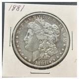 1881 Morgan Silver Dollar Coin