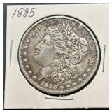 1885 Morgan Silver Dollar Coin