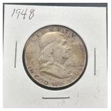1948 Franklin Half Dollar Coin