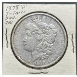 1878 P Morgan Silver Dollar Coin