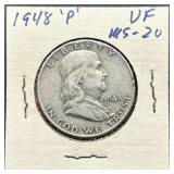 1948-P Franklin Half Dollar
