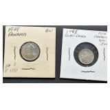 1929 Panama & 1968 Silver Guatemala Coins