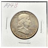 1948 Franklin Half Dollar Coin