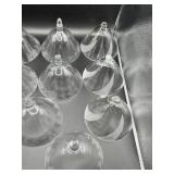 12 Etched Glass Cones
