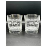 Buckingham Palace Etched Glasses