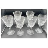 6 Waterford Crystal Goblets