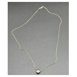 16-Inch Italy 14KGold Necklace with Pendant