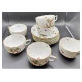 Porcelain Teacup and Saucer Set