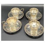 Sterling Silver Cup and Saucer Set