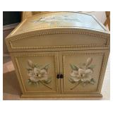 Floral Jewelry Chest With Compartments