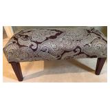 Gold Ornate Mirror and Bench Set