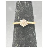 14 Gold Ring With Solitaire Stone Setting
