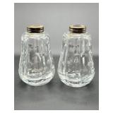 Waterford Crystal Shakers with Metal Tops