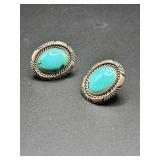925 Sterling Silver Turquoise Earrings