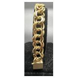 14K Gold Heavy Chain Bracelet