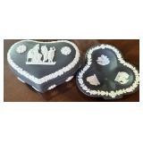 Wedgwood Black Basalt Heart Trinket Box