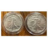Two American Silver Eagles
