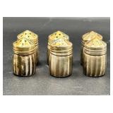 Six Viking Sterling Salt Shakers