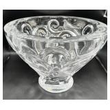 Lalique France Frosted Bird Motif Vase