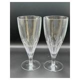 Royal Doulton Crystal Goblets with Gold Rim