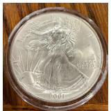 2001 American Silver Eagle Coin