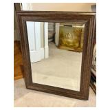 Framed Wall Mirror with Decorative Trim