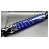 Handblown Glass Rolling Pin With Swirl Design