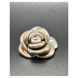 Sterling Silver Rose Pendant