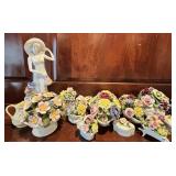 Porcelain Figurine and Floral Collection